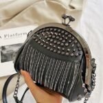 Women's Large Capacity Faux Leather Fringe Crossbody Bag