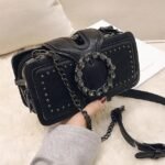 Women's Large Capacity Faux Leather Crossbody Bag with