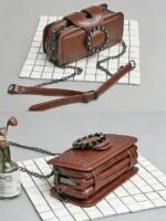 Women's Large Capacity Faux Leather Crossbody Bag with - Image 7