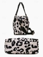 Women's Waterproof Leopard Print Travel Duffel Bag – - Image 5