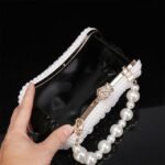 Elegant Pearl Clutch Bag – Luxury White Beaded Evening Purse - Image 7