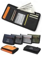 Men's Canvas Trifold Wallet with Multiple Card Slots, - Image 2