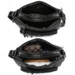 Women's Faux Leather Quilted Crossbody Bag with Multiple - Image 2