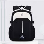 Girls' Pink and White School Backpack with Cute Cartoon - Image 11