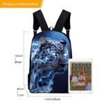Electric Blue Leopard Backpack for Boys and Teens – Fierce - Image 7