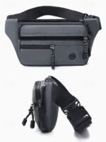 30pcs Men's Water-Repellent Nylon Waist Bag – Multi-Pocket - Image 4