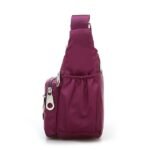 Women's Navy Blue Nylon Crossbody Messenger Bag – Durable - Image 4