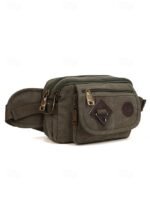 Men's Durable Canvas Crossbody Bag with Multiple Pockets - Image 9