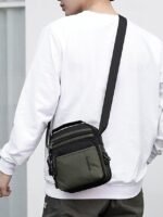 Men's Water-Resistant Nylon Crossbody Messenger Bag – - Image 3