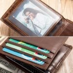 Men's Vintage Brown Genuine Leather RFID Blocking Bifold - Image 6