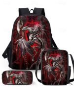 Boys' dragon themed three-piece backpack set, Including - Image 14