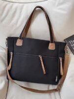 Women's Large - Capacity Canvas Tote Bag, Casual Style, - Image 10