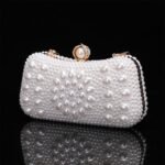 Elegant Pearl Clutch Bag – Luxury White Beaded Evening Purse - Image 2