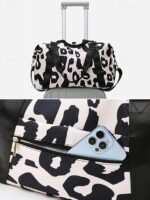 Women's Waterproof Leopard Print Travel Duffel Bag – - Image 6