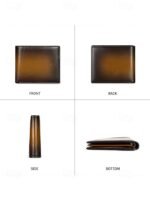 Men's RFID Blocking Genuine Leather Wallet – Slim Bifold - Image 8