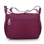 Women's Navy Blue Nylon Crossbody Messenger Bag – Durable - Image 3