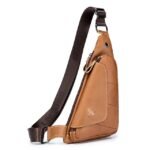 Men's Cowhide Leather Sling Bag - Vintage Crossbody - Image 9