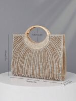 Women's Rhinestone Evening Clutch Bag with Round Handle – - Image 11