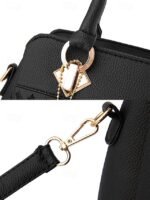 30Pcs Women's Faux Leather Handbag with Tassel Charm and Textured - Image 7