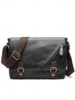 Men's Faux Leather Messenger Bag – Vintage Business