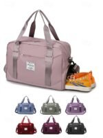 Women's Travel Duffel Bag with Shoe Compartment – - Image 3