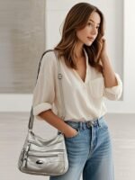 Women's Crossbody Bag Shoulder Bags PU Leather Office - Image 10