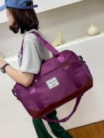 Women's Travel Duffel Bag with Shoe Compartment – - Image 13