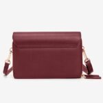 Women's Black Crossbody Wallet Bag with Gold Accents and - Image 5