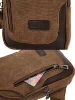 Men's Canvas Sling Bag - Durable Crossbody Shoulder - Image 7