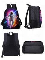 Kids' 3-Piece Astronaut Backpack Set – Colorful Galaxy - Image 7