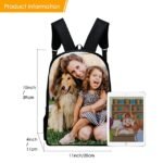 Custom Photo Backpack – Personalized School Bag with Family - Image 3