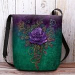 Women's Velvety Polyester Shoulder Bag, Featuring Life Tree - Image 10