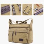 Men's Vintage Canvas Crossbody Messenger Bag – - Image 6