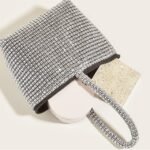 Women's Rhinestone Wristlet Evening Bag – Sparkly Crystal - Image 6