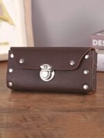 Men's Faux Leather Belted Mobile Waist Bag with Secure Lock