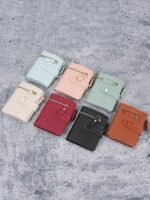 Women's Small Bifold Wallet with Zipper Coin Pocket – - Image 4