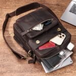 4Pcs Men's Crossbody Bag Shoulder Bag Messenger Bag Nappa - Image 3