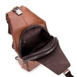 Men's Crossbody Bag Chest Bag Nappa Leather Outdoor Daily - Image 5