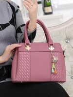 30Pcs Women's Faux Leather Handbag with Tassel Charm and Textured - Image 10