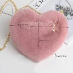 ladies handbags Women's Valentine Bag Heart Shaped Bag - Image 4