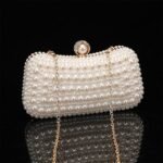 Elegant Pearl Clutch Bag – Luxury White Beaded Evening Purse - Image 10