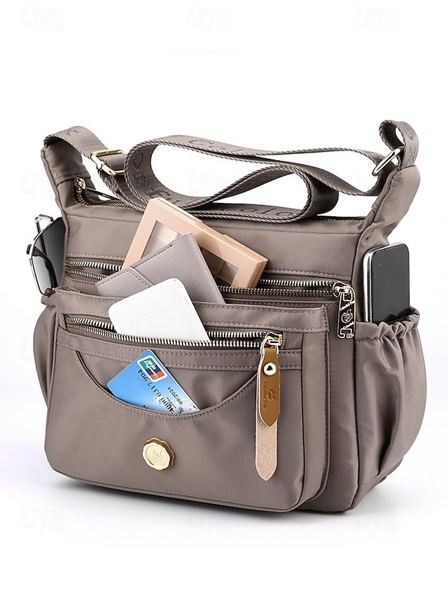 xajlbl1734609989675 Women's Nylon Crossbody Bag with Multiple Pockets, - Image 1