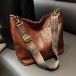 Men's Women's Crossbody Bag Bucket Bag PU Leather - Image 2