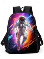 Kids' 3-Piece Astronaut Backpack Set – Colorful Galaxy - Image 4