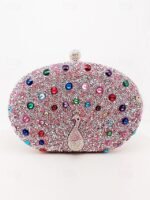 Women's Rhinestone Peacock Clutch Bag – Luxury Evening - Image 13