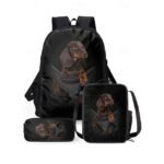 3D Dog Backpack with German Shepherd Print – Fun Animal School - Image 9