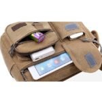 Men's Multi-Pocket Canvas Crossbody Messenger Bag – - Image 7
