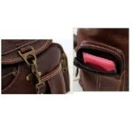 Women's Vintage Faux Leather Backpack with Multiple Pockets - Image 5