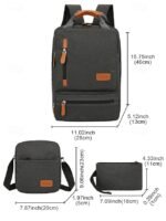 Men's Large Capacity Multi-Pocket Backpack Set, Including - Image 8